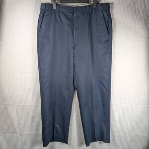 Norm Thompson 36x31 Navy Blue Microfiber Pants Men’s USA Classic Dress Slacks